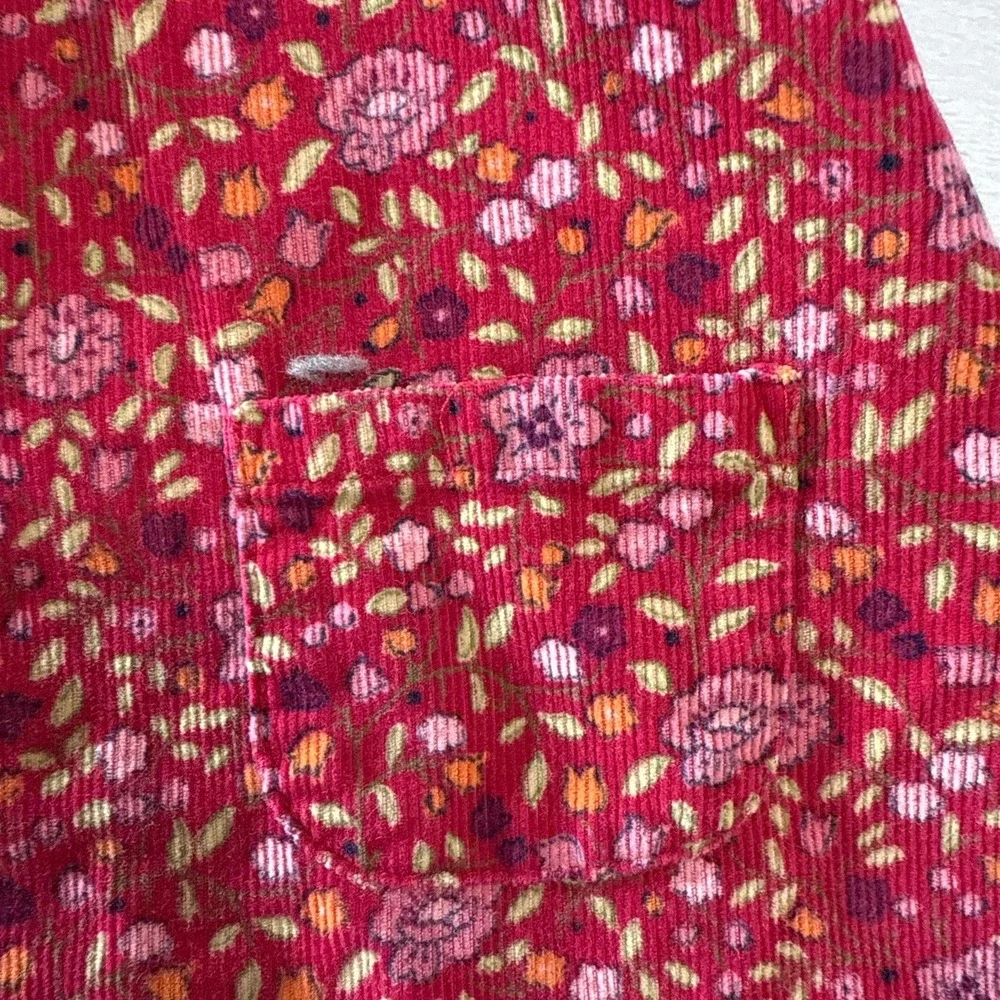Vintage Gymboree girls red pink floral‎ dress XXL 7 years